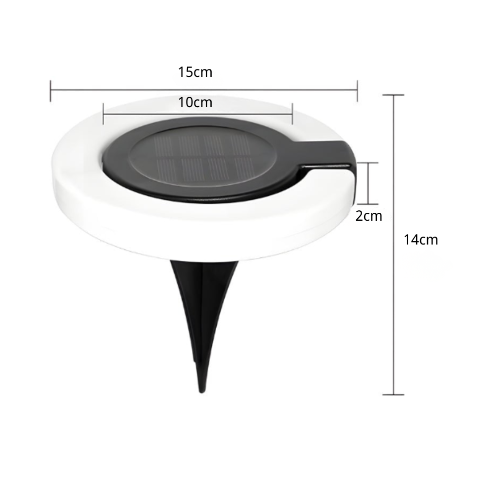 Yvtte Modern Foldable Round ABS  Outdoor Disk Light
