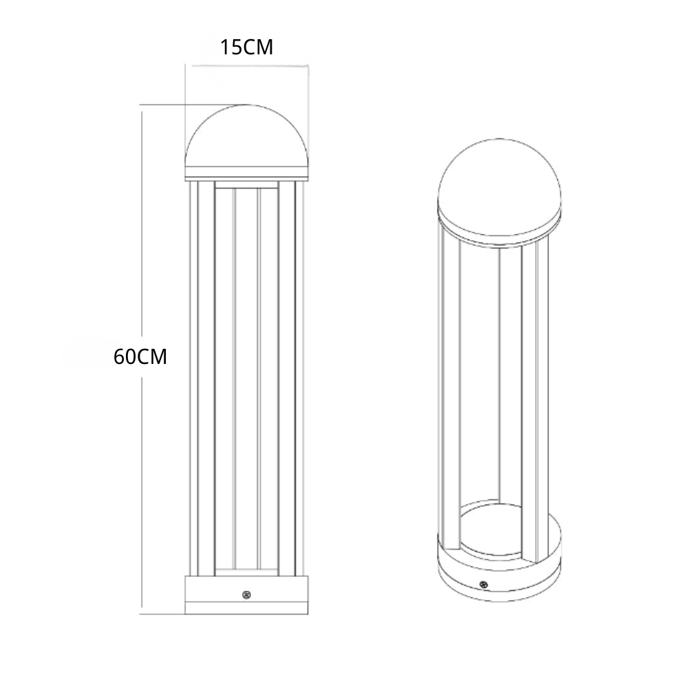 Industrious Modern Minimalist Outdoor Pole Lights