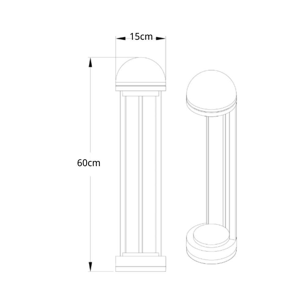 Alice Poles Modern Minimalist Outdoor Lights
