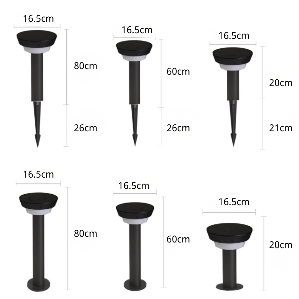 Theob Sleek Cylinder LED Outdoor Path Light