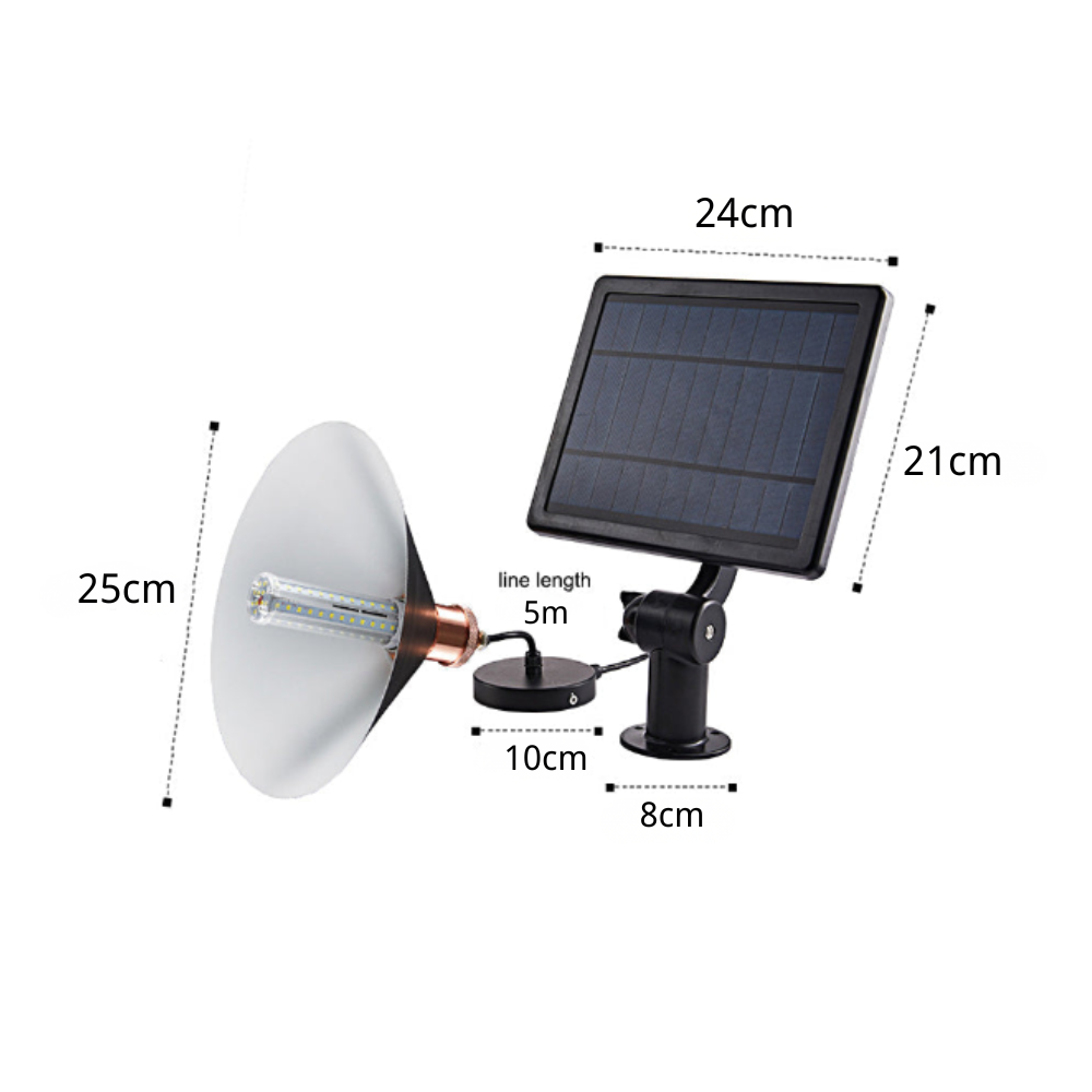 Frasier Classic Conical Solar LED Outdoor Pendant Lights