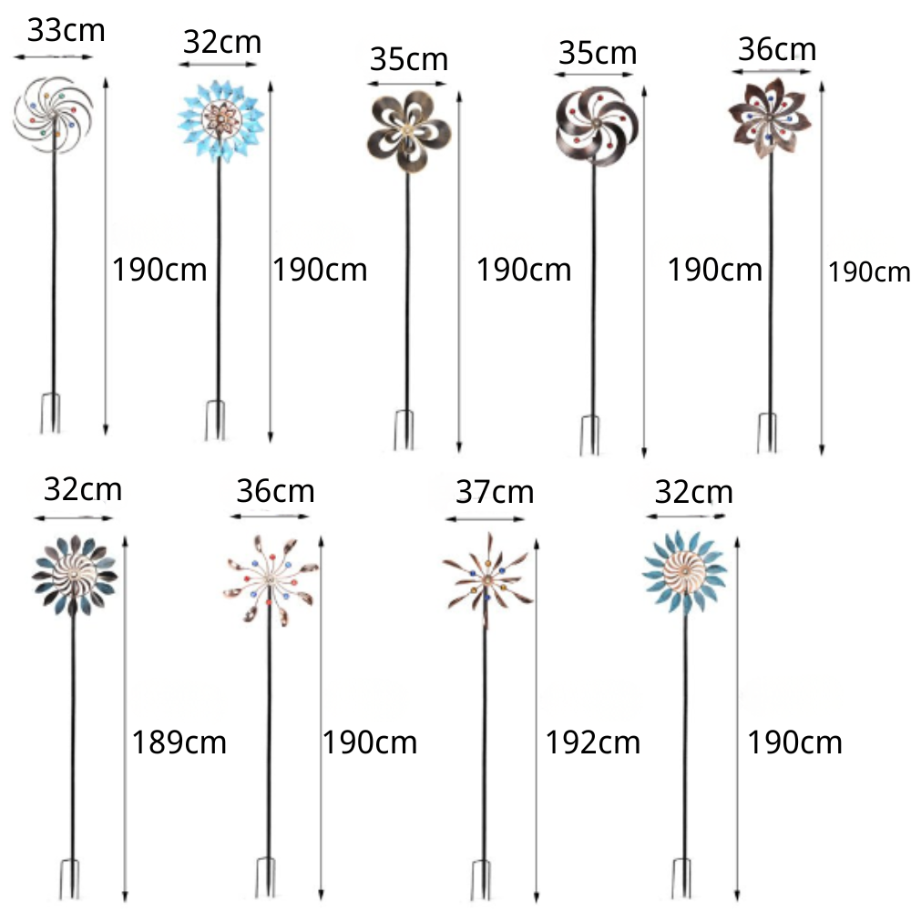 Dianam Elegant Vintage Wind Outdoor Stake Lights