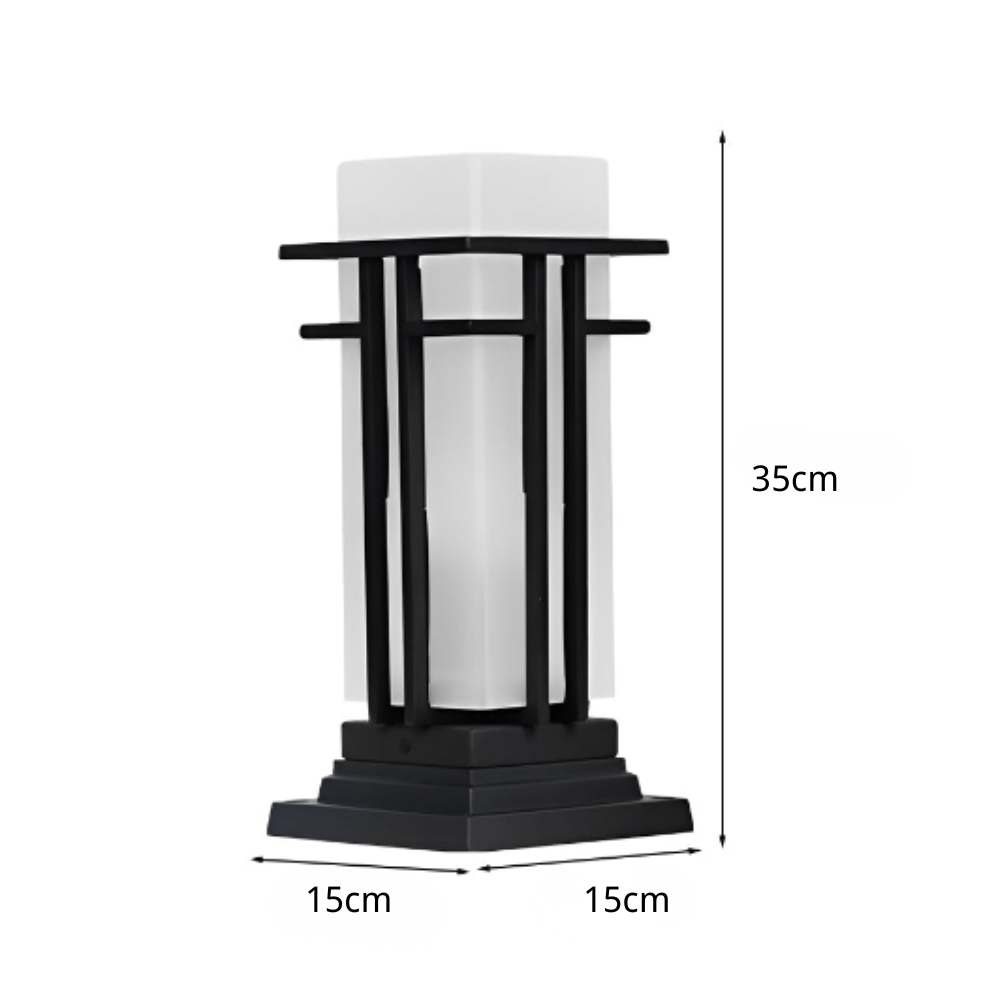 Elieth Landscape Retro Glass Outdoor Path Lights