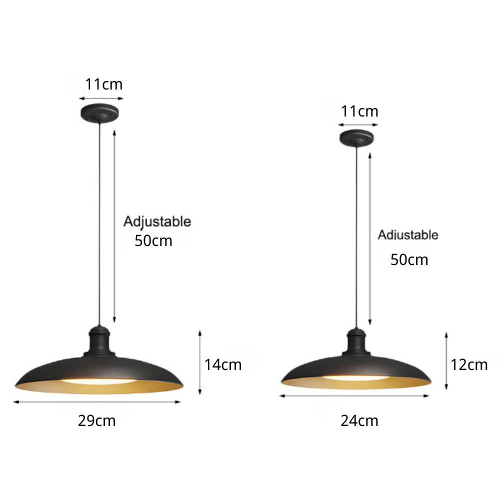 Shamus Classic Round Carbide Steel Outdoor Pendant Light