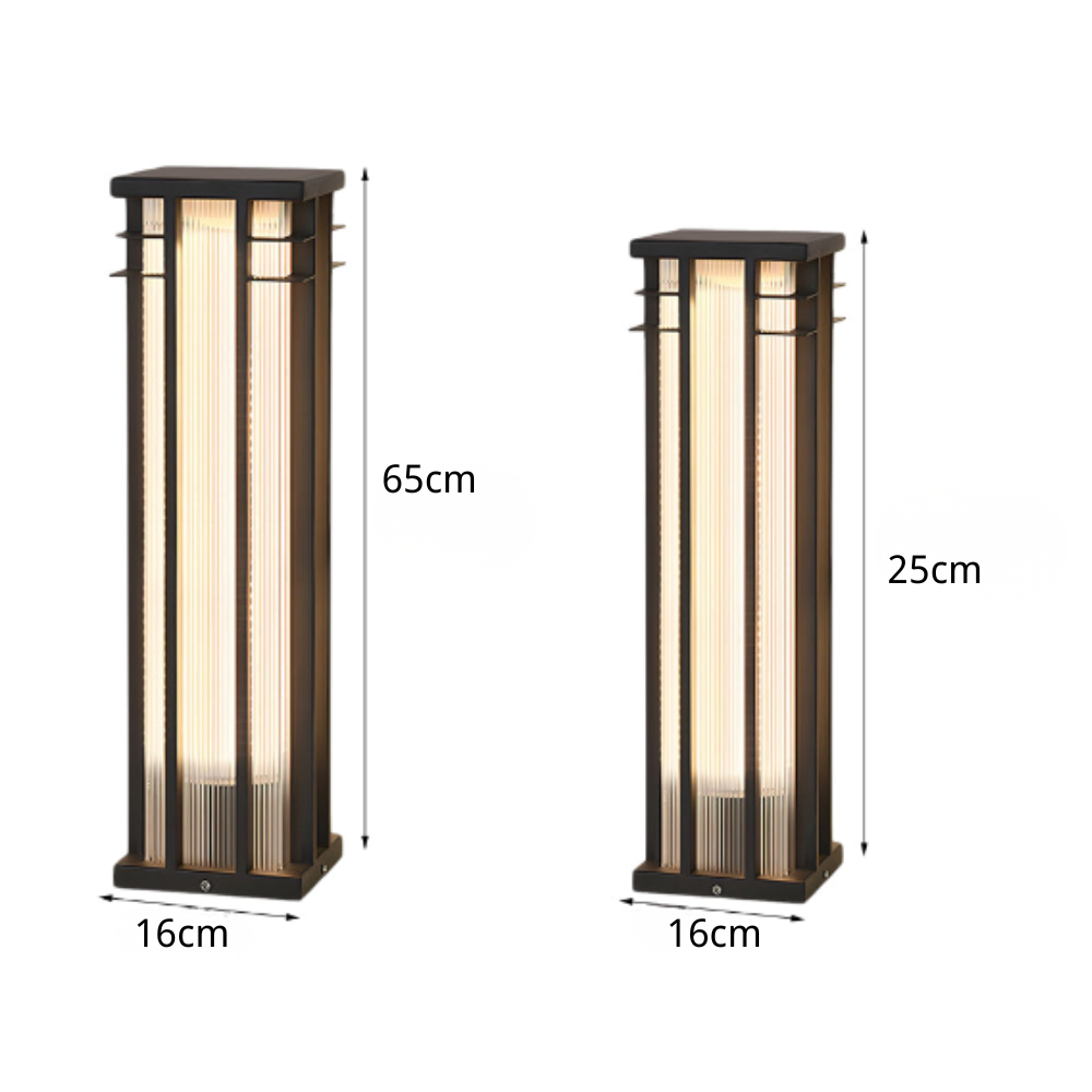 Esmond Unique Modern Steel Outdoor Path Light