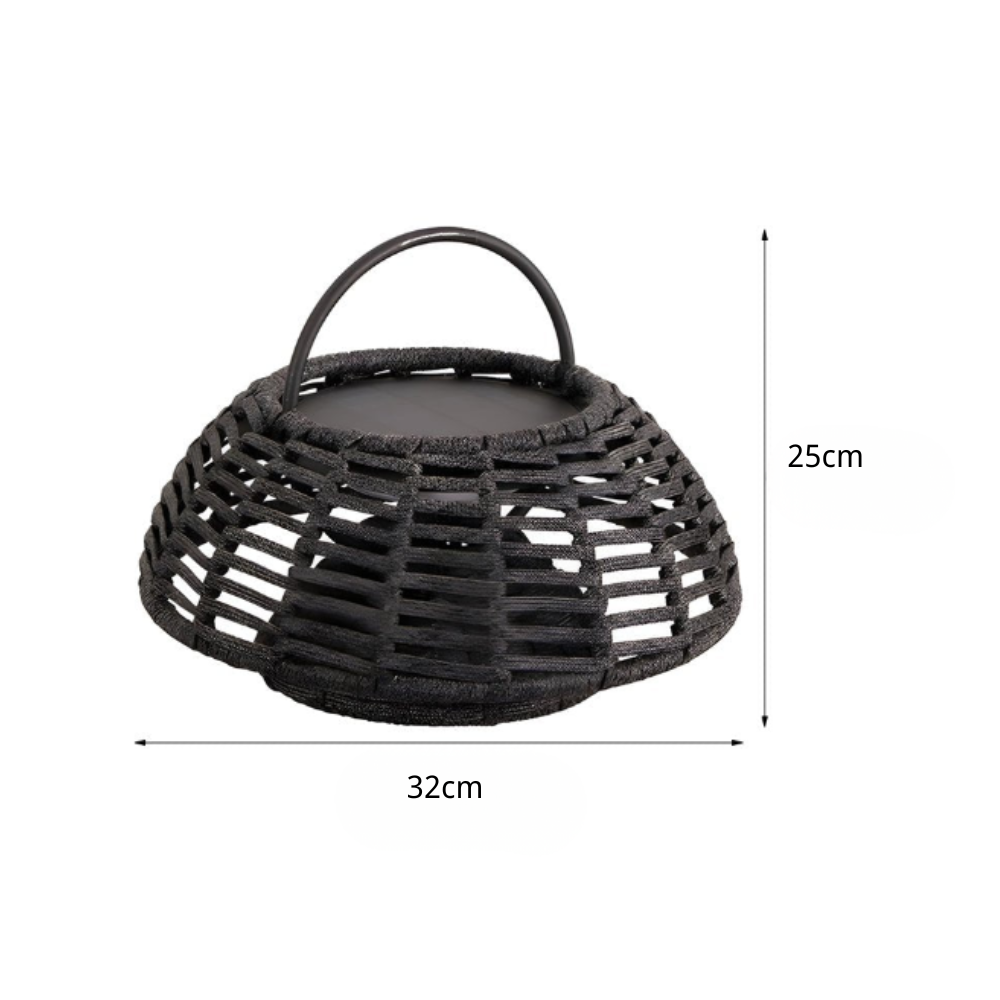 Teri Decorative Modern Ropes Rattan Outdoor Chandelier