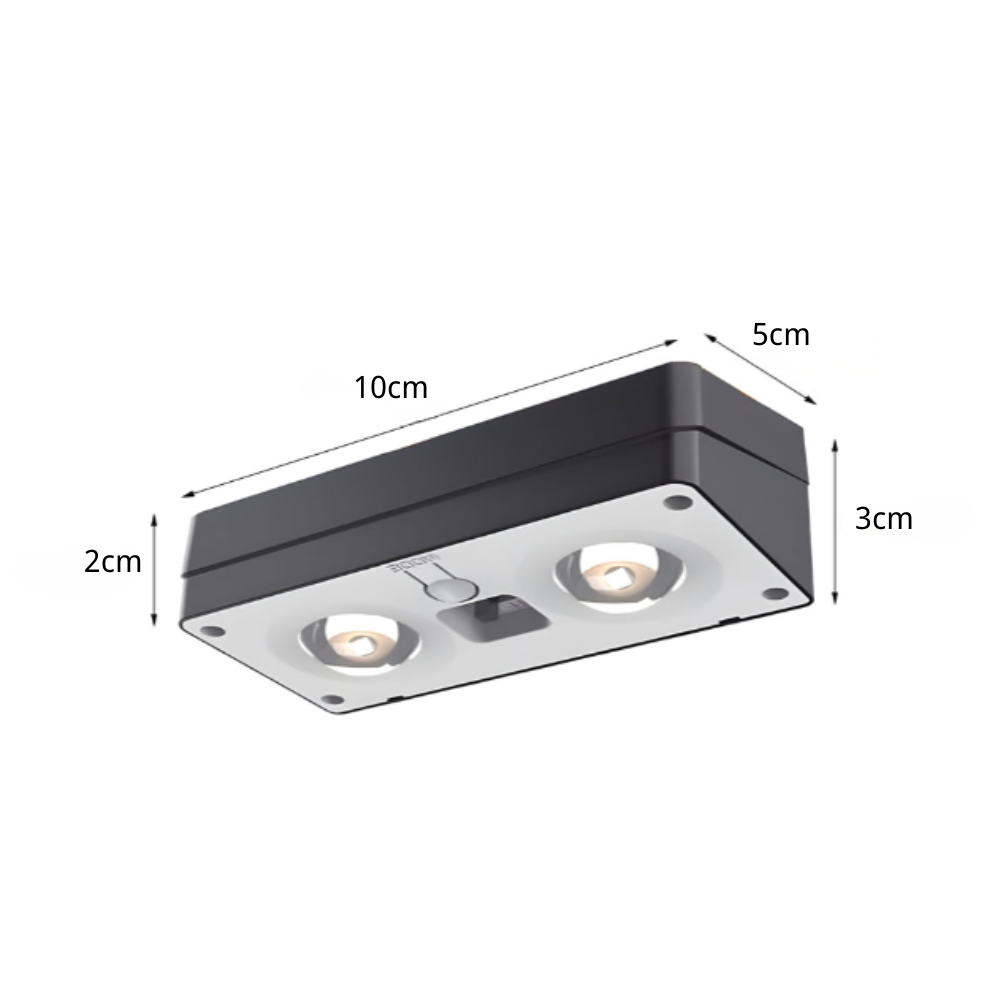 Wlla Square Multi-Color Ambient ABS Outdoor Wall Lights