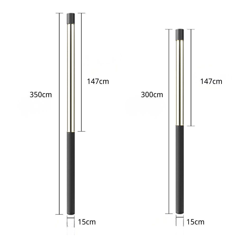 Dougl Cylinder LED Landscape Outdoor Bollard Lights