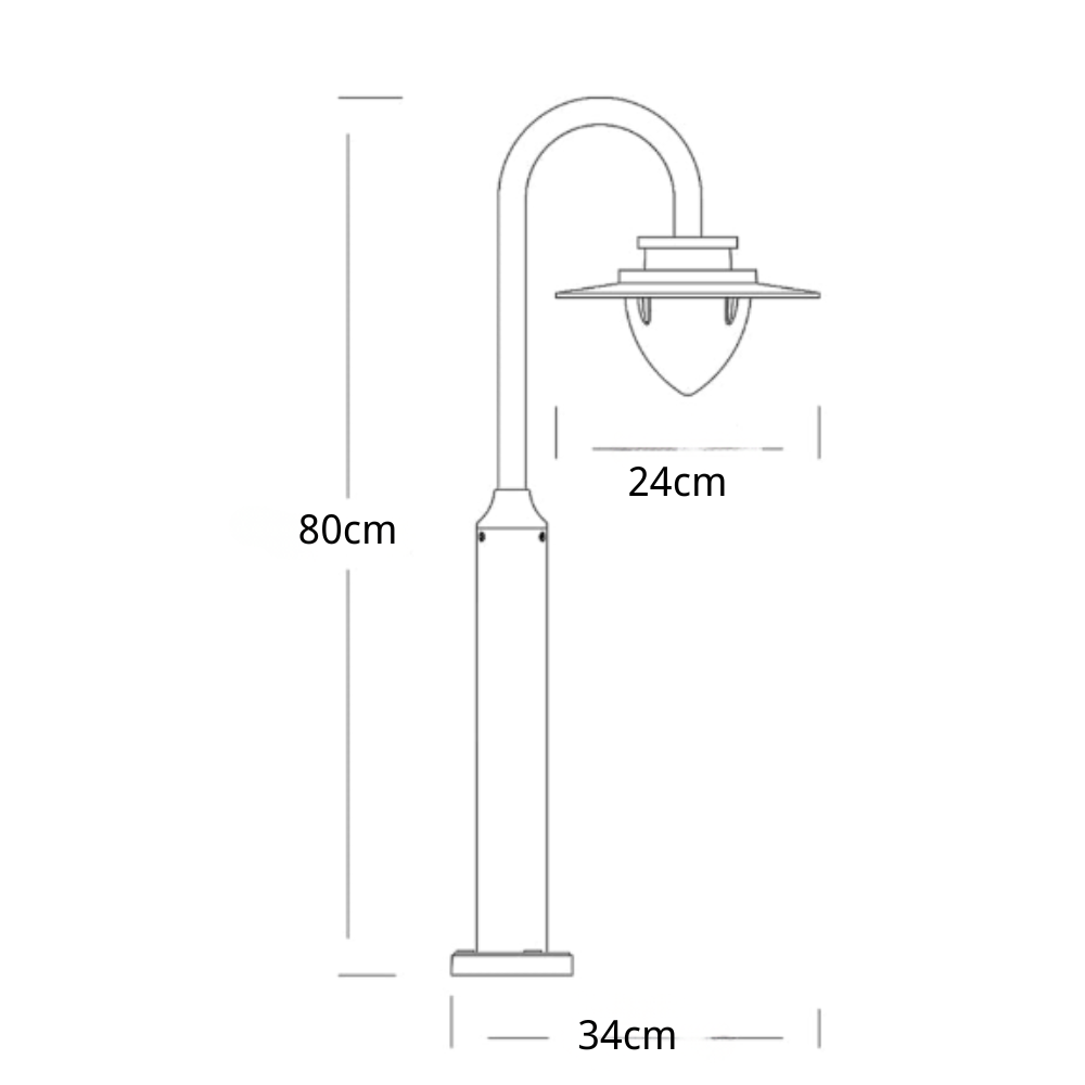 Tower Pole Elegant Minimalist Outdoor Lights