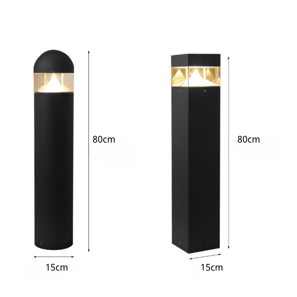 Agatha Minimalist LED Landscape Outdoor Bollard Lights