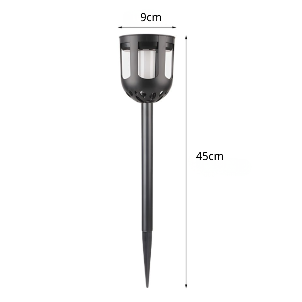 Tuesday Modern Solar LED Plastic Outdoor Path Light Set