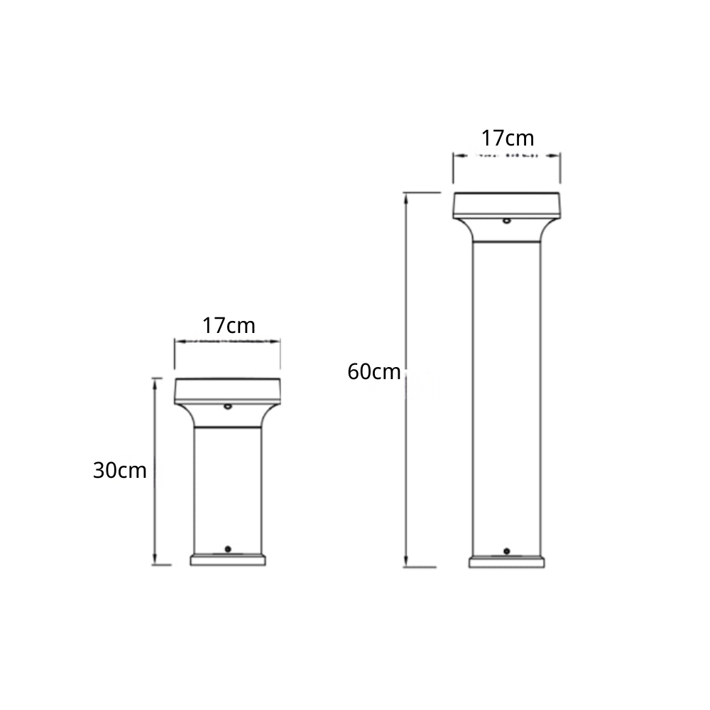 Efrain Modern Minimalist Outdoor Post Lawn Light