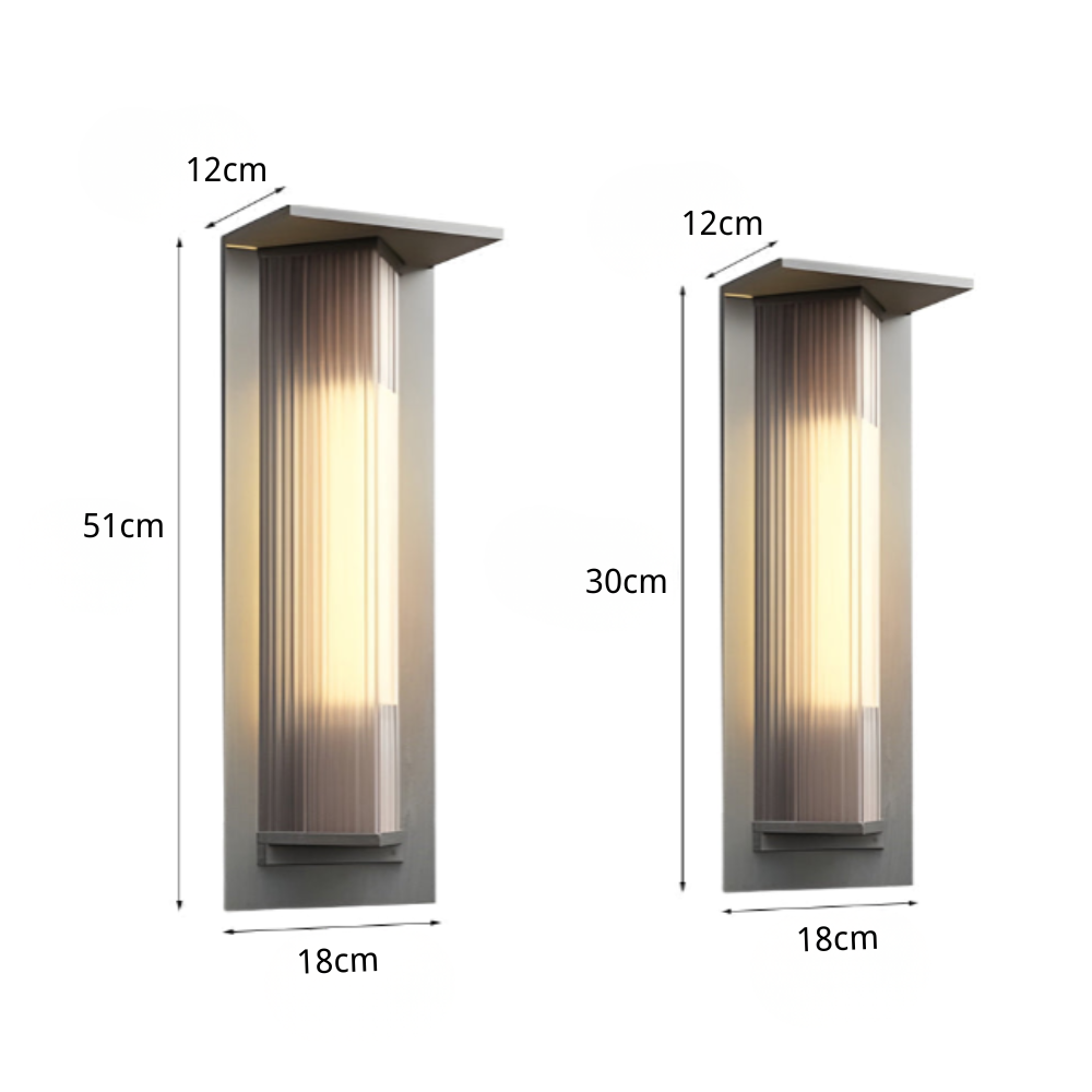 Wthy LED Solar Vintage Outdoor Wall Light