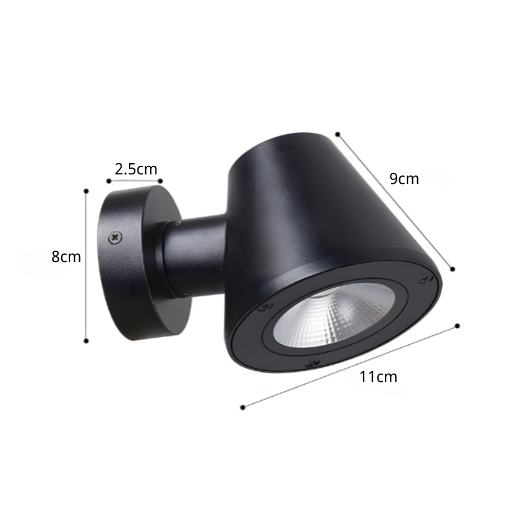 Wyman LED Long-Range Illumination Outdoor Wall Spot Light