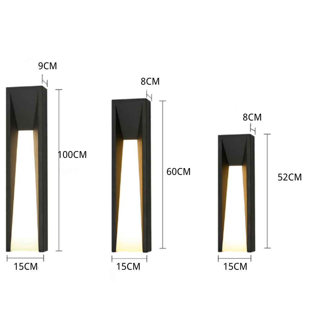 Vera LED Modern Steel Outdoor Sconces Wall Light