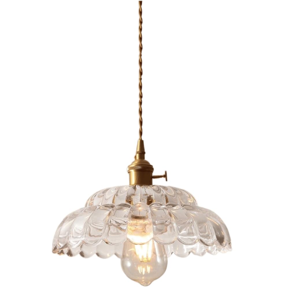 Valentina Vintage Pendant Light Clear Metal/Glass Bedroom/Dining Room - Neutral Decor