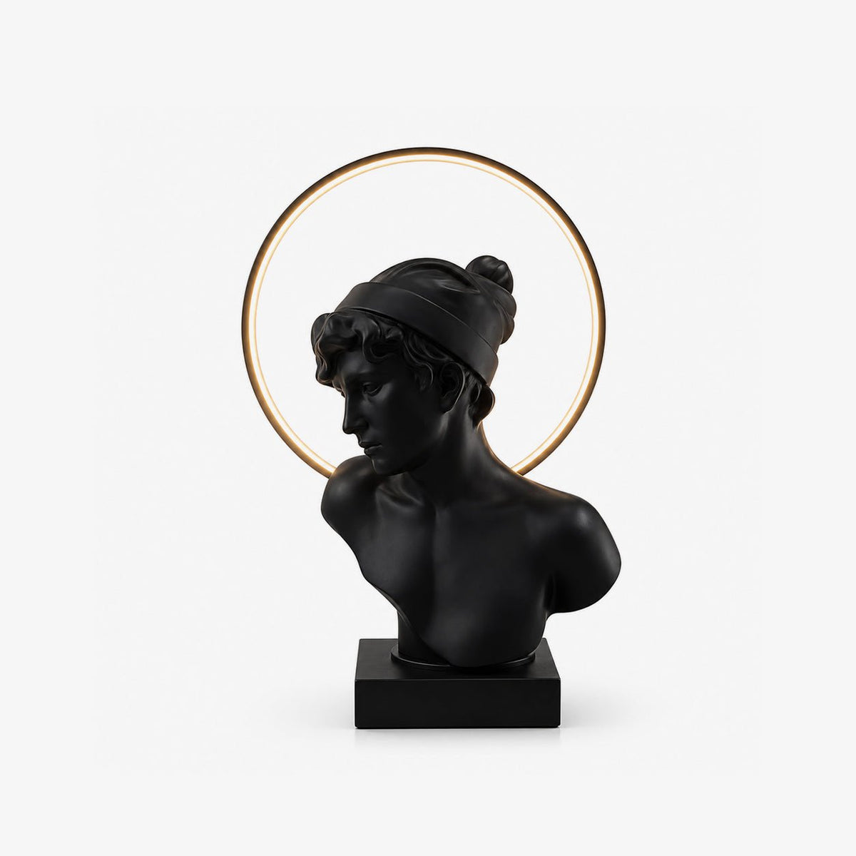 Halo Muse Sculptural Table Lamp-Neutral Decor