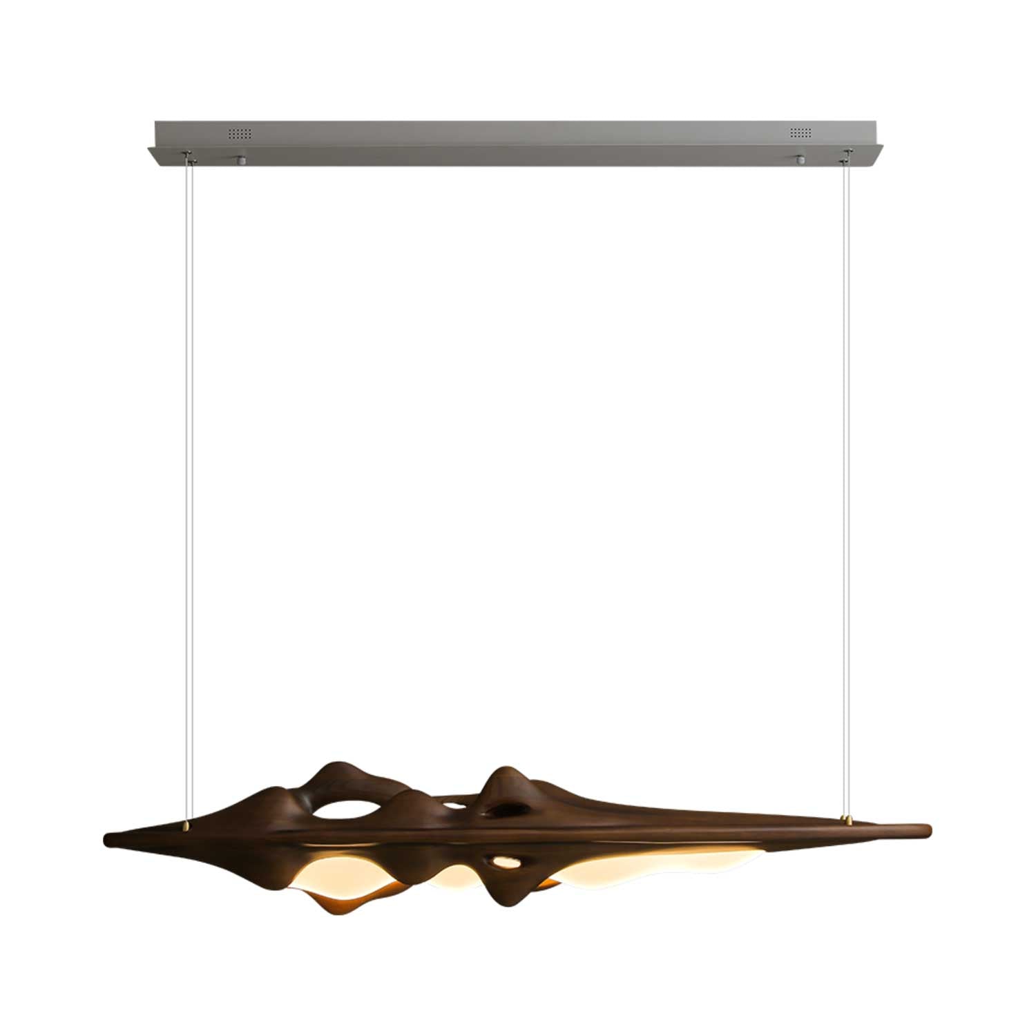 Ulsorira Topographic Wood Pendant Light-Neutral Decor