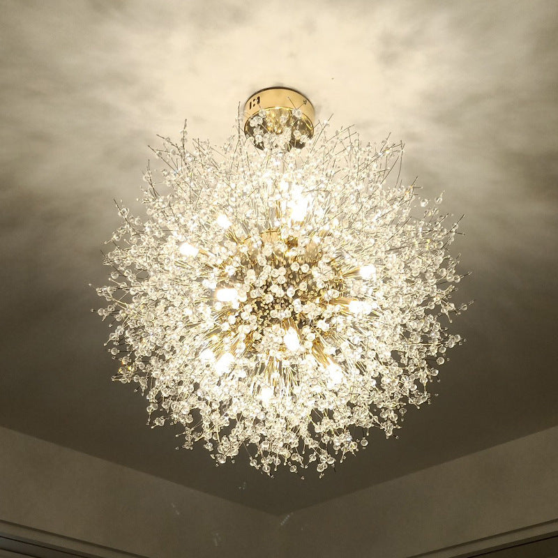 Arisha Elegant Dandelion Minimalist Luxury Pendant Light, Gold/Chorme - Neutral Decor