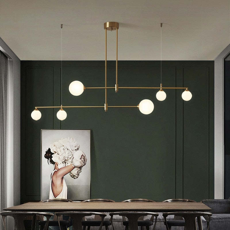 Valentina Modern Golden Bubble Copper Pendant Light - Neutral Decor