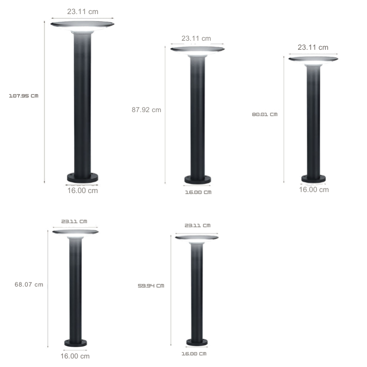 Laure Innovative UFO-Shaped Outdoor Pathway Light