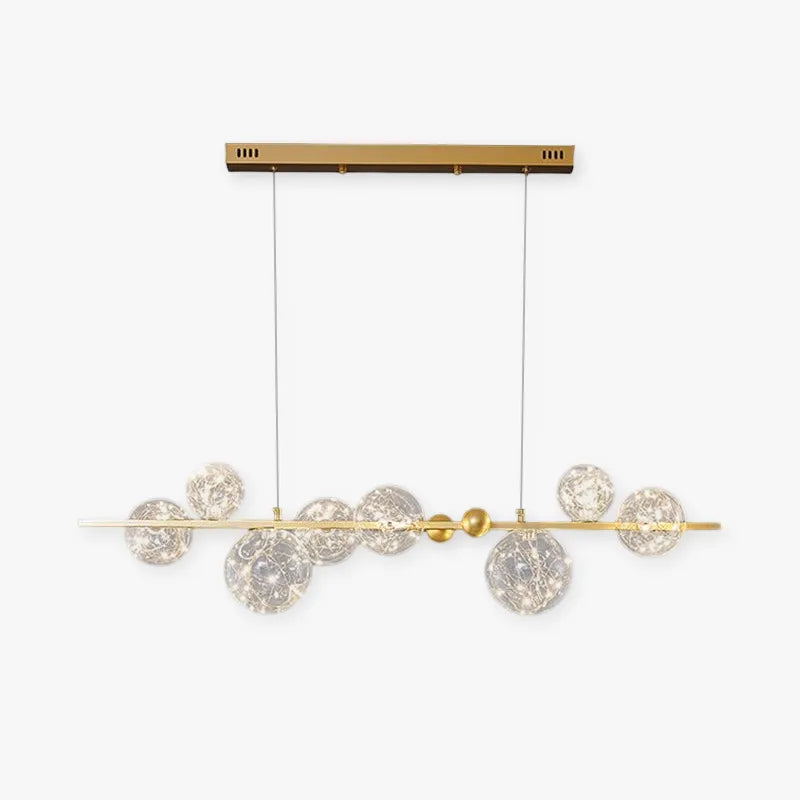 Valentina Art Deco Luminous Sphere Cluster Glass Pendant Light - Neutral Decor