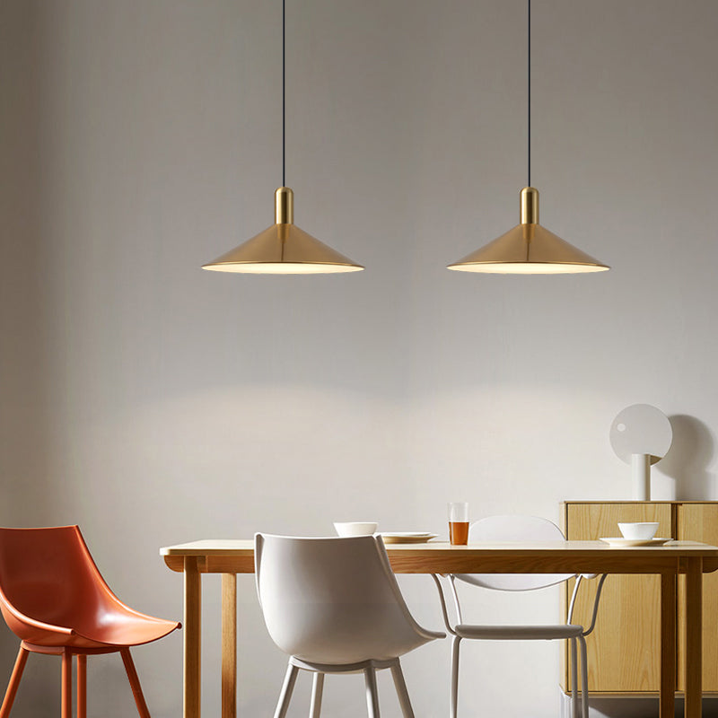 Aria Vintage Umbrella Monochrome Pendant Light - Neutral Decor