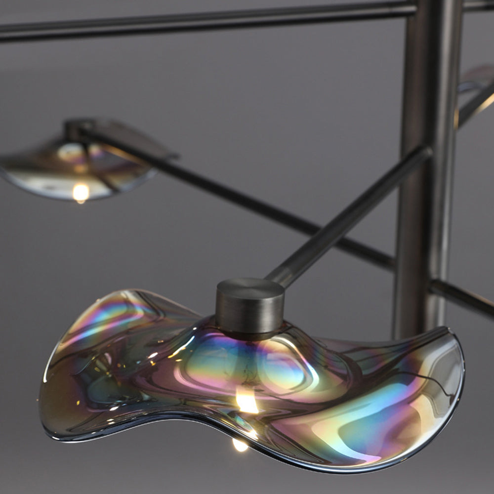 Arisha Modern Branch Metal Pendant Light, Clear/Multicolor - Neutral Decor