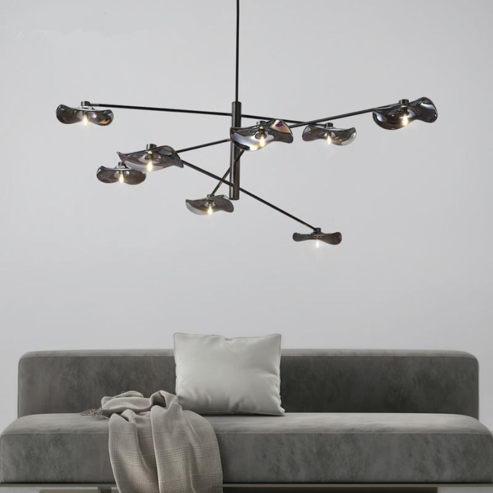 Arisha Modern Branch Metal Pendant Light, Clear/Multicolor - Neutral Decor