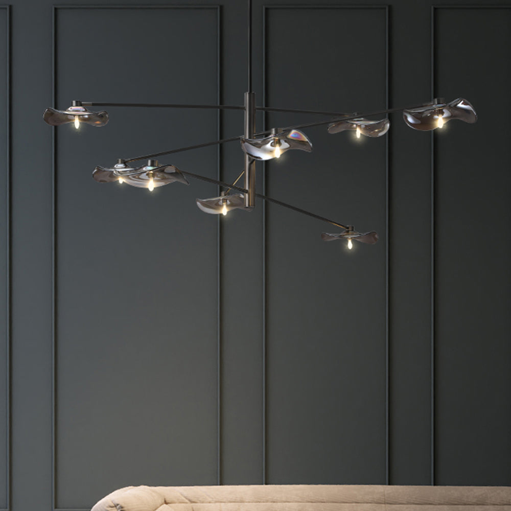 Arisha Modern Branch Metal Pendant Light, Clear/Multicolor - Neutral Decor
