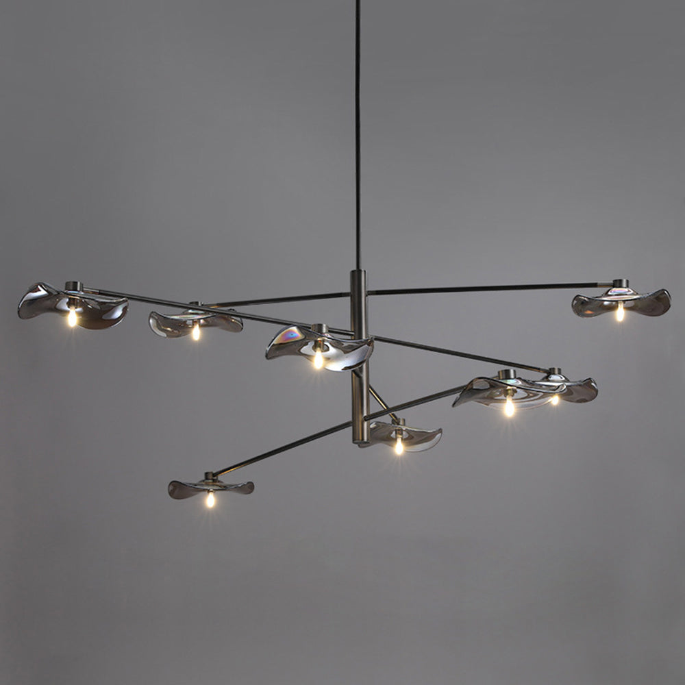 Arisha Modern Branch Metal Pendant Light, Clear/Multicolor - Neutral Decor