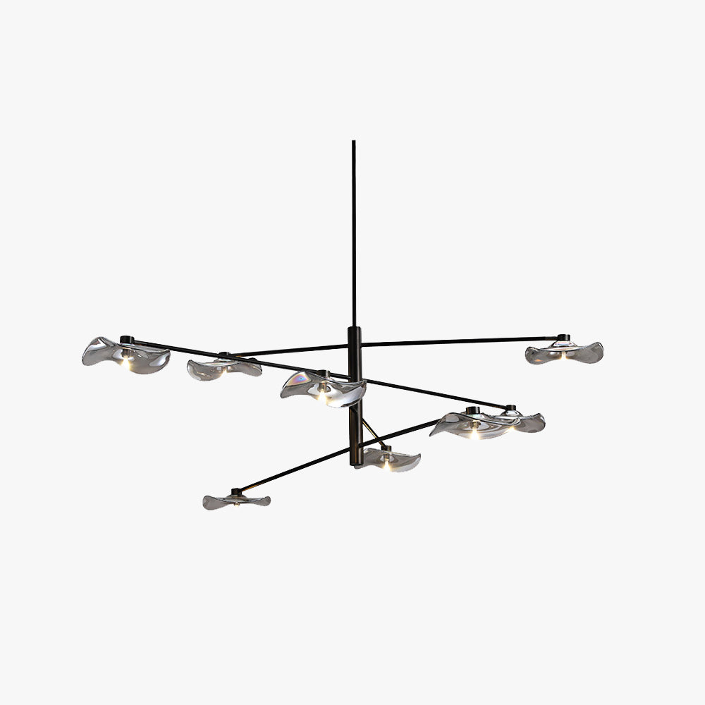 Arisha Modern Branch Metal Pendant Light, Clear/Multicolor - Neutral Decor