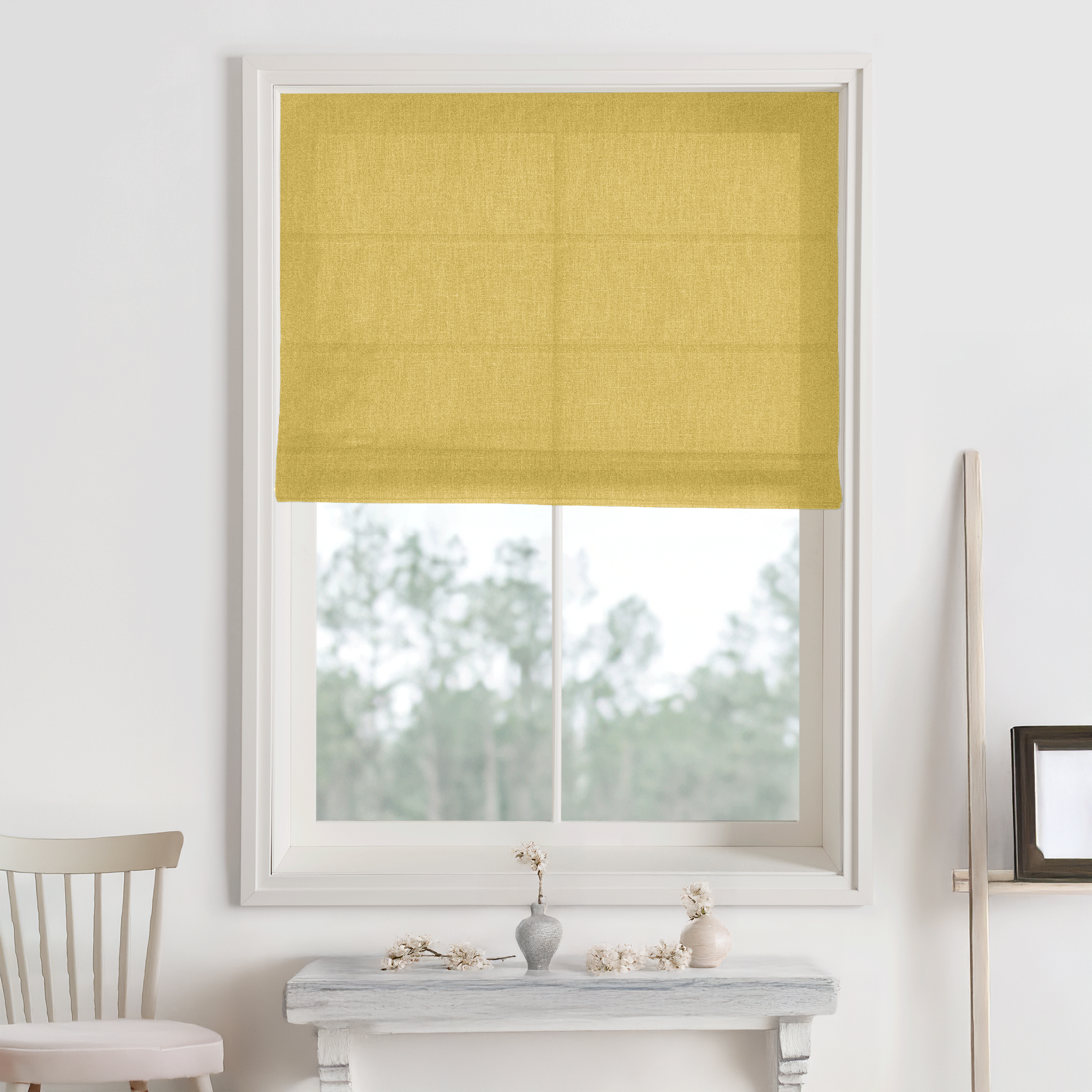 Bella Cotton Roman Shades & Blinds-Neutral Decor
