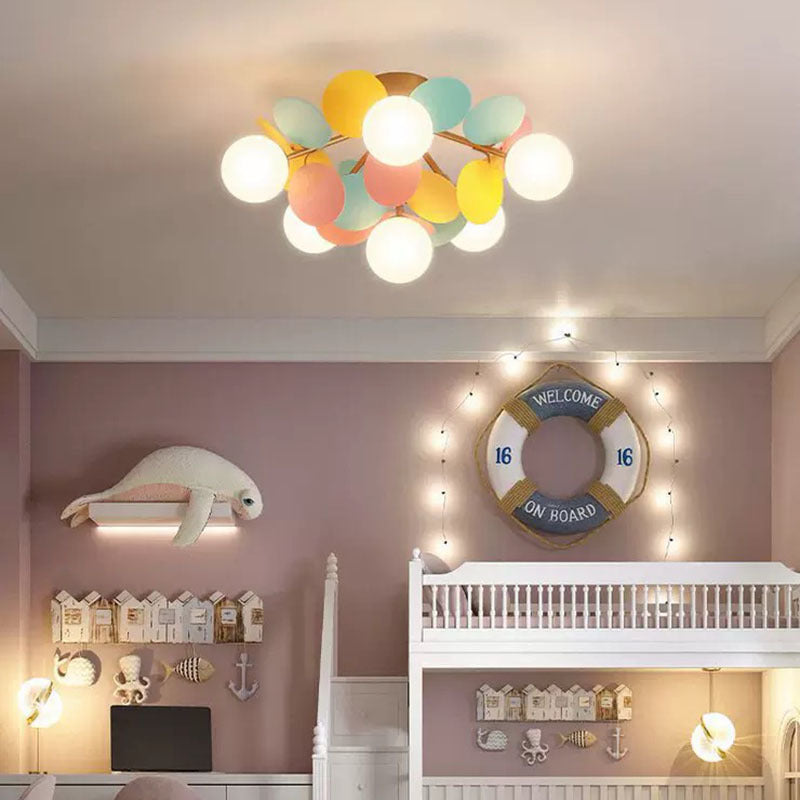 Aria Modern Bubble Cluster Ceiling Light, Colorful - Neutral Decor