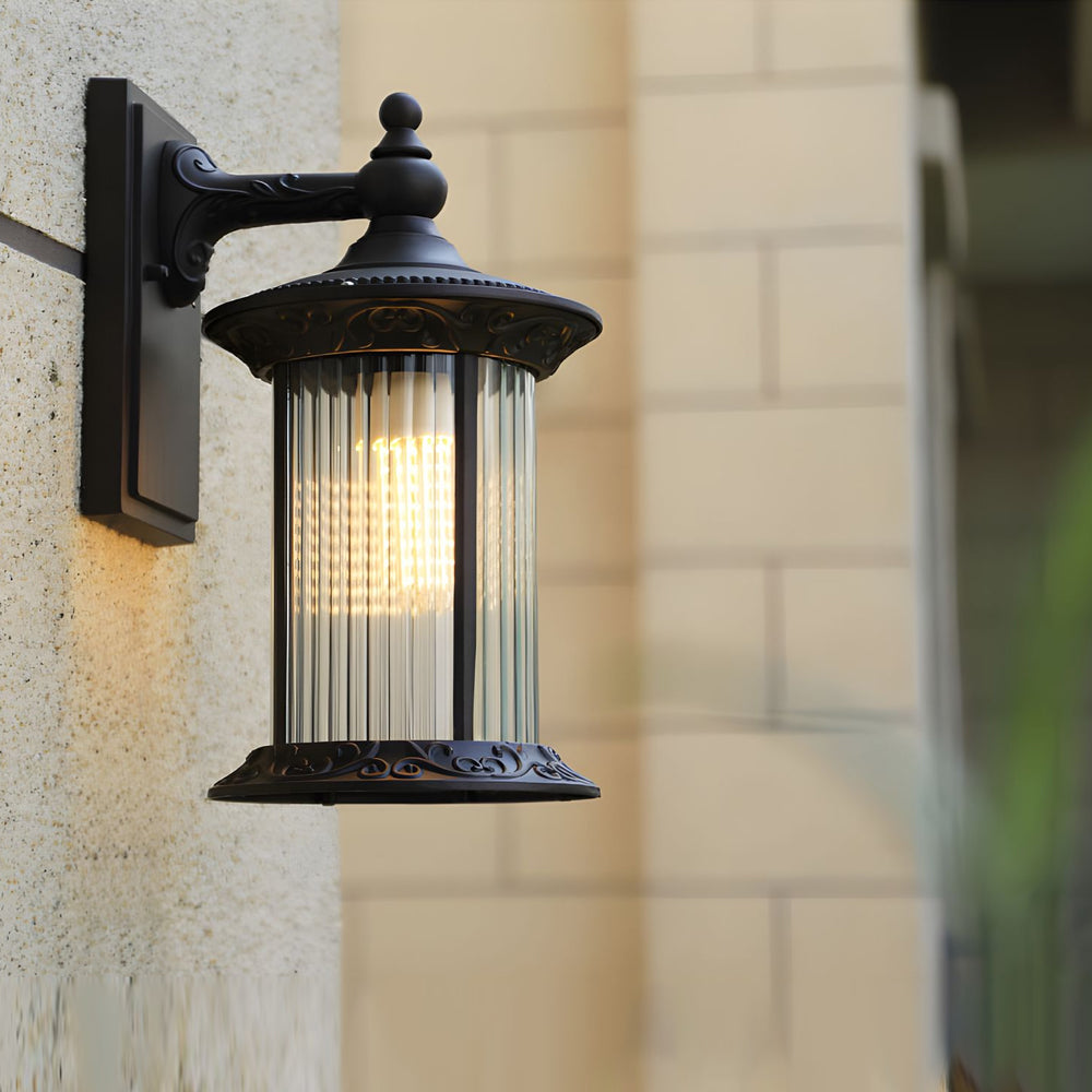 Silas Coffee Gold Vintage Outdoor Wall Lights