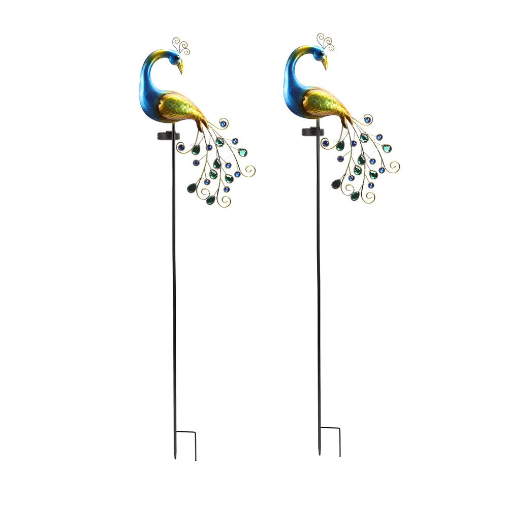 Flourish Peacock Solar-Powered Outdoor Light