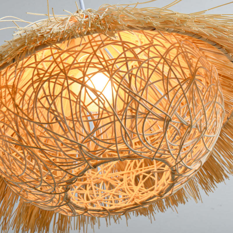 Muto Hand-Woven Rattan Modelling Pendant Light - Neutral Decor