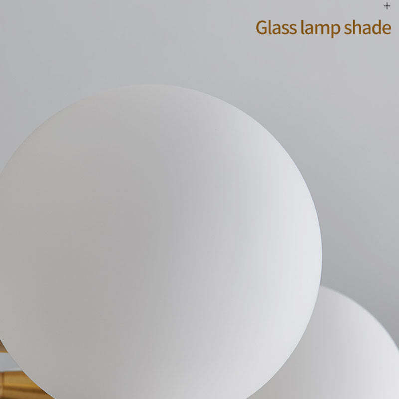 Valentina Contemporary Flush Mount Ceiling Light, Glass Bubble - Neutral Decor