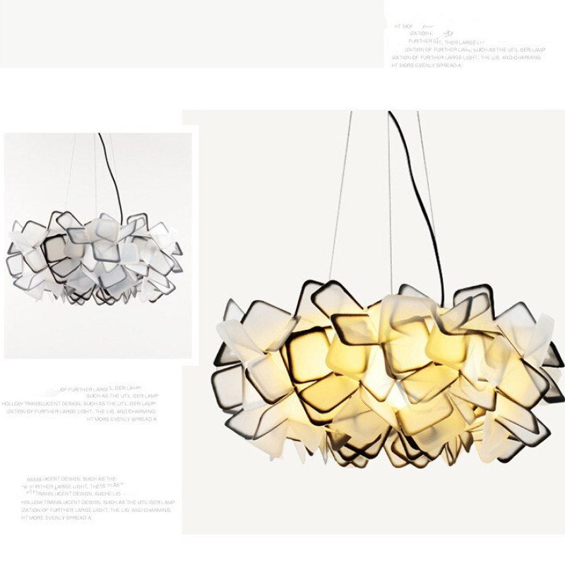 Arisha Modern Multicolour Decorative Flower Acrylic Pendant Light - Neutral Decor