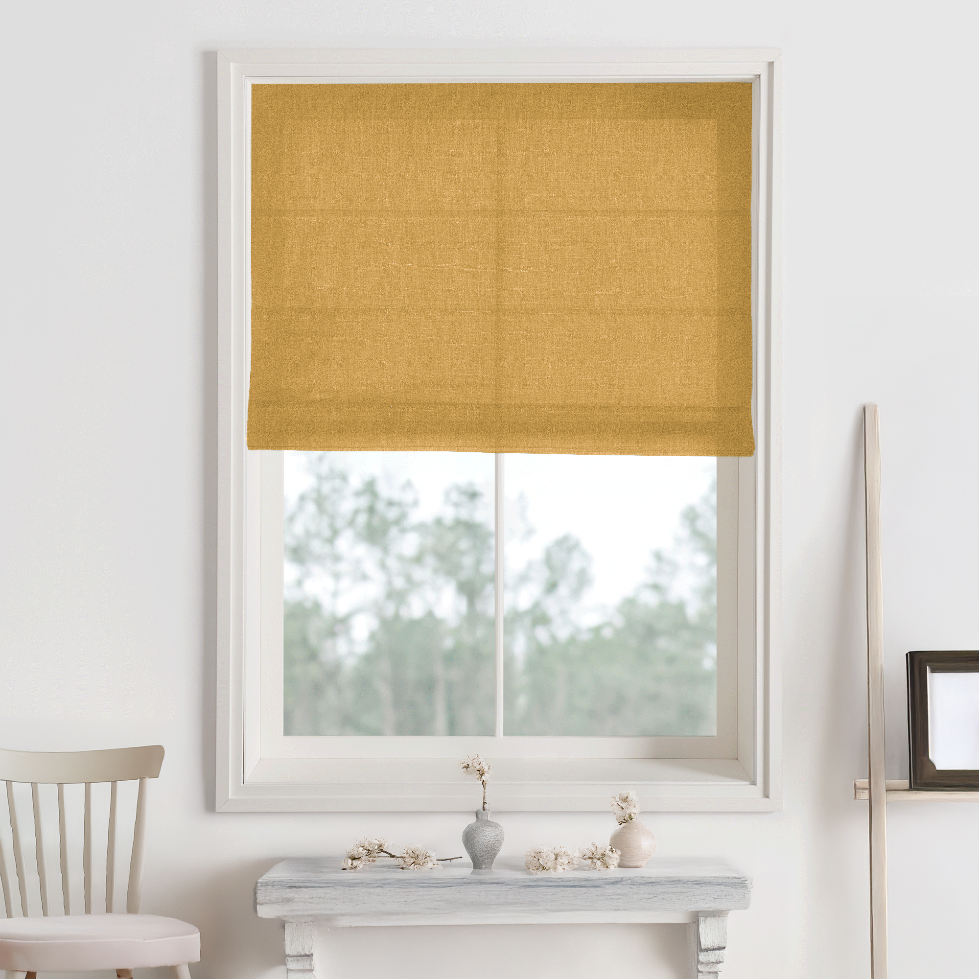 Bella Cotton Roman Shades & Blinds-Neutral Decor