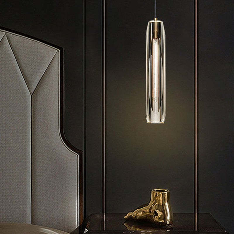 June Brass Designer Glass Pendant Lamp Smoky-Neutral Decor