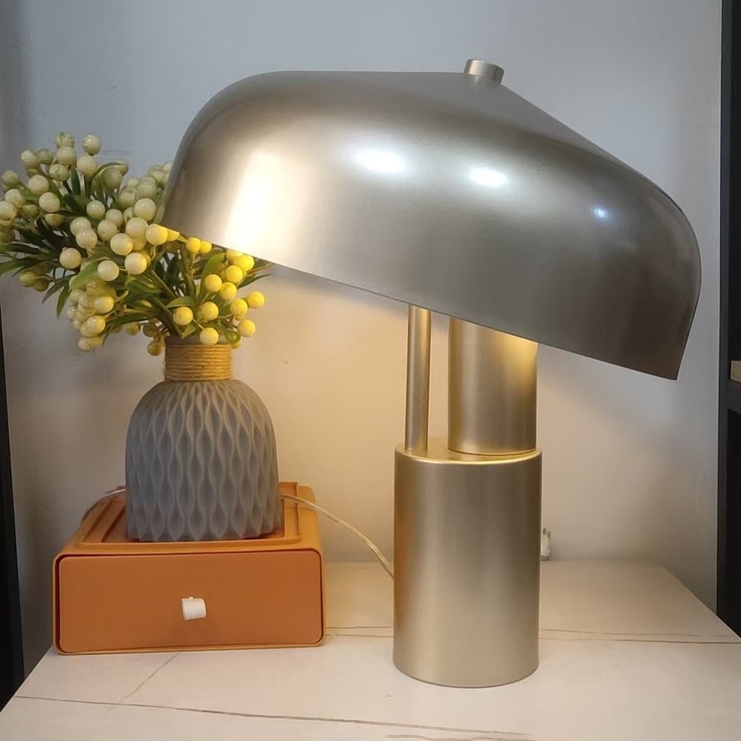 Kite Organic Brass Desk Lamp-Neutral Decor