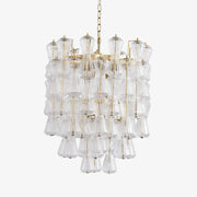 Aurora Chandelier Murano Glass Floral Cascade-Neutral Decor