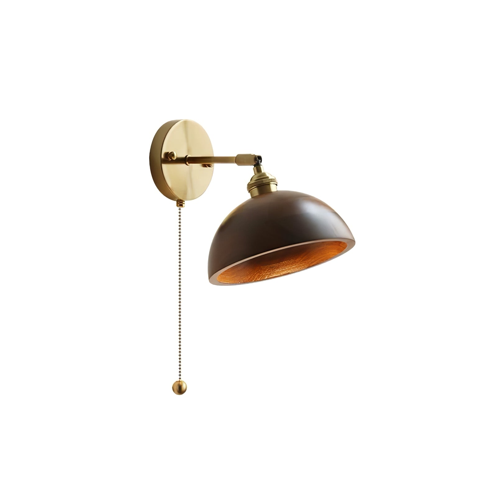 Rasen Vintage Wood Wall Lamp-Neutral Decor