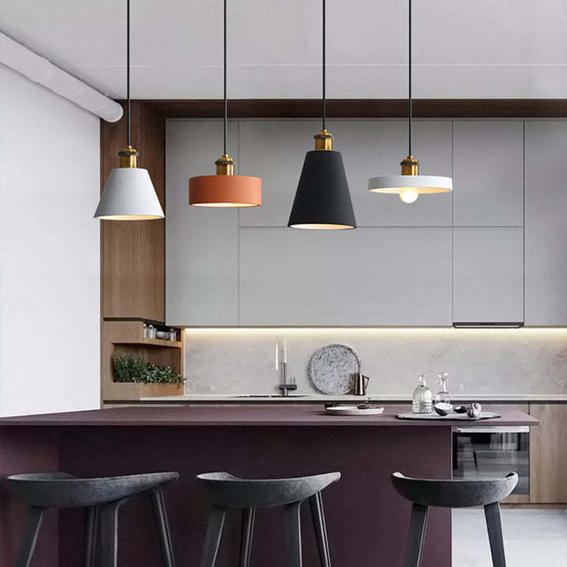 Aria Art Deco Minimalist Monochrome Pendant Light - Neutral Decor