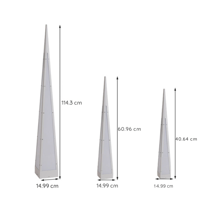 Fremn Geometric Stainless Steel Outdoor Floor Lamp