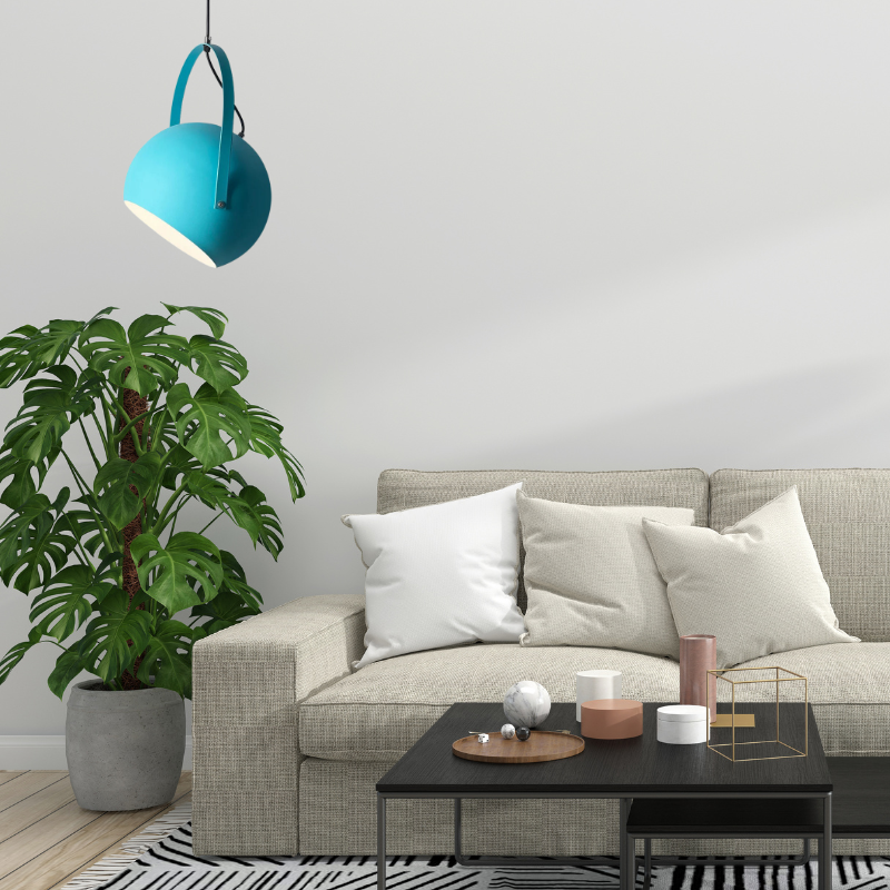 Aira Colorful Art Deco Pendant Light, Spherical, Bedroom - Neutral Decor