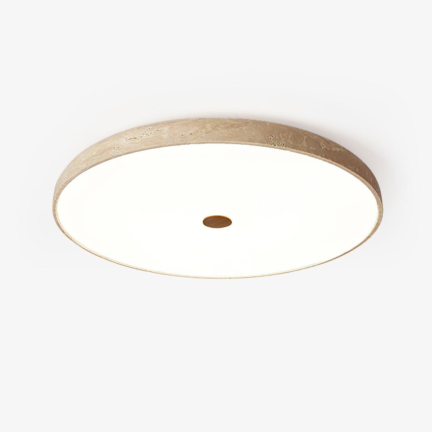 Orzoror Minimalist Travertine Ceiling Light-Neutral Decor