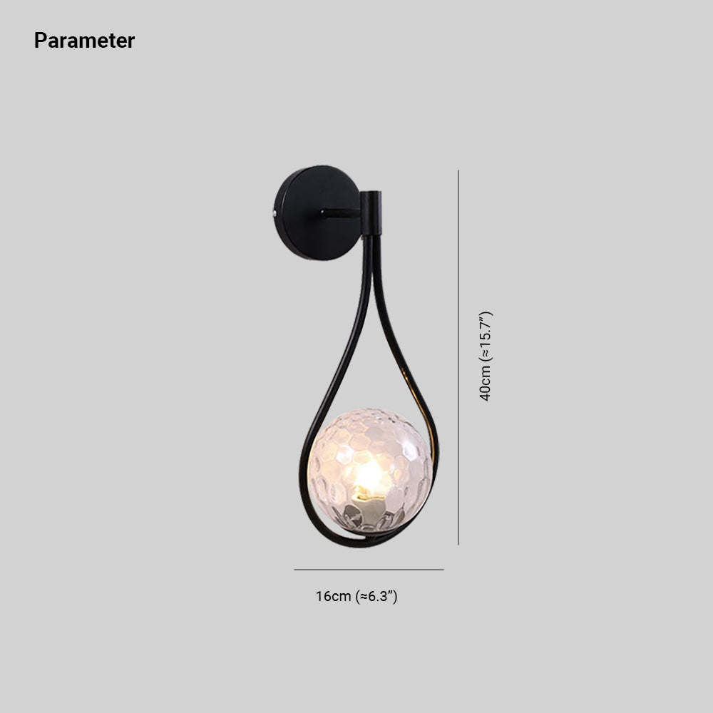 Valentina Drop Shape Wall Lamp, 2 Style - Neutral Decor