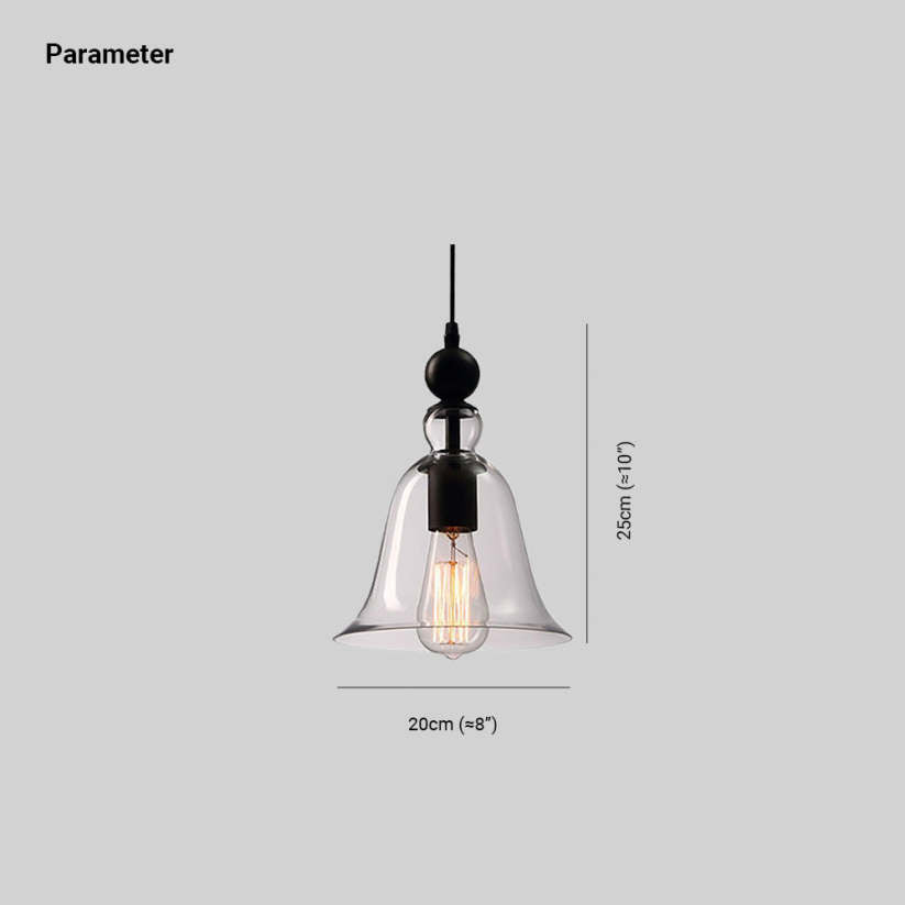 Arisha Vintage Industrial Bell Pendant Light - Neutral Decor